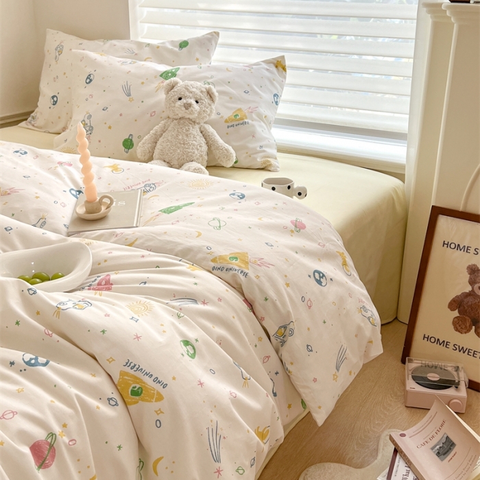 91家纺网 家纺一手货源 找家纺 棉眠 2023新款万神殿全棉系列四件套 小宇宙