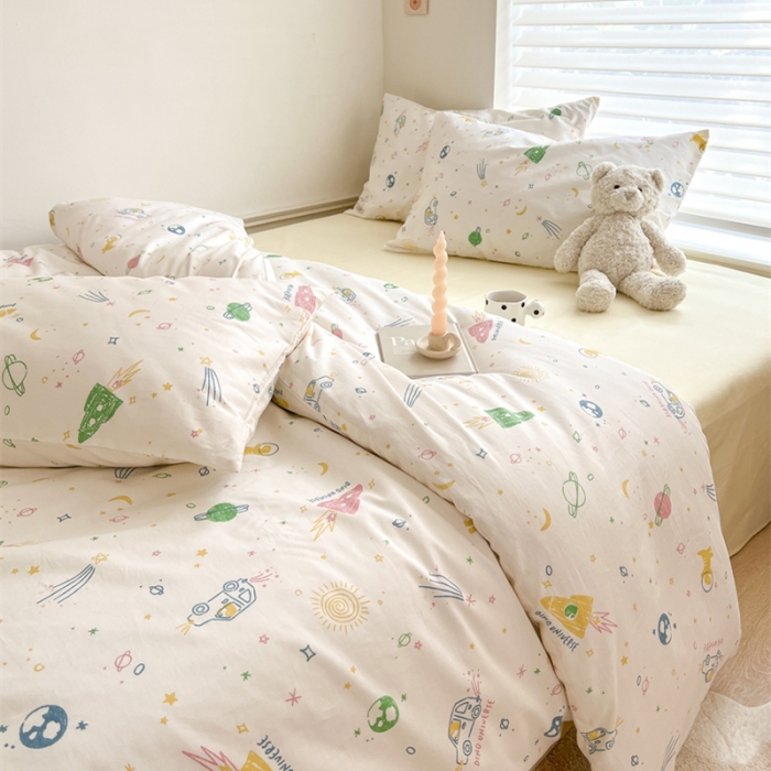 91家纺网 家纺一手货源 找家纺 棉眠 2023新款万神殿全棉系列四件套 小宇宙