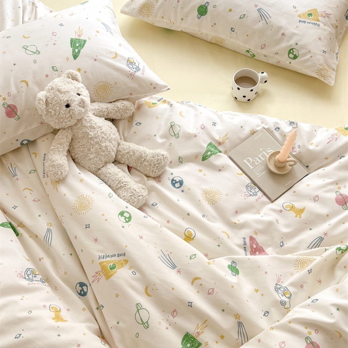 91家纺网 家纺一手货源 找家纺 棉眠 2023新款万神殿全棉系列四件套 小宇宙