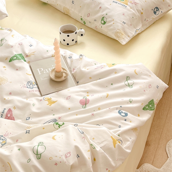 91家纺网 家纺一手货源 找家纺 棉眠 2023新款万神殿全棉系列四件套 小宇宙