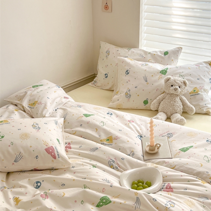 91家纺网 家纺一手货源 找家纺 棉眠 2023新款万神殿全棉系列四件套 小宇宙