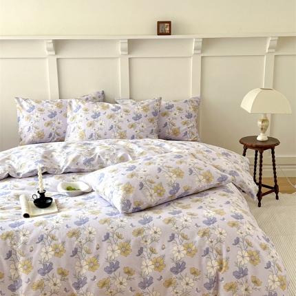 棉眠 2023新款万神殿全棉系列四件套 云花香