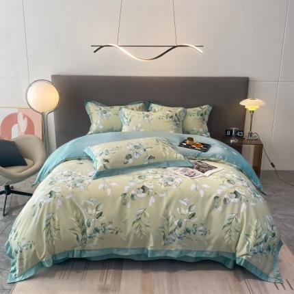 91家纺网 家纺一手货源 找家纺 （总）棉生活 2023新款3M贡缎工艺天丝四件套