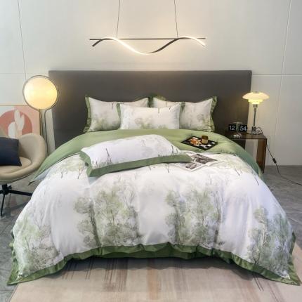 91家纺网 家纺一手货源 找家纺 （总）棉生活 2023新款3M贡缎工艺天丝四件套