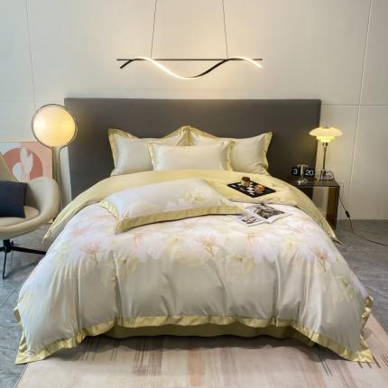 91家纺网 家纺一手货源 找家纺 （总）棉生活 2023新款3M贡缎工艺天丝四件套