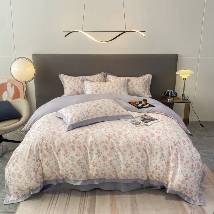 91家纺网 家纺一手货源 找家纺 （总）棉生活 2023新款3M贡缎工艺天丝四件套