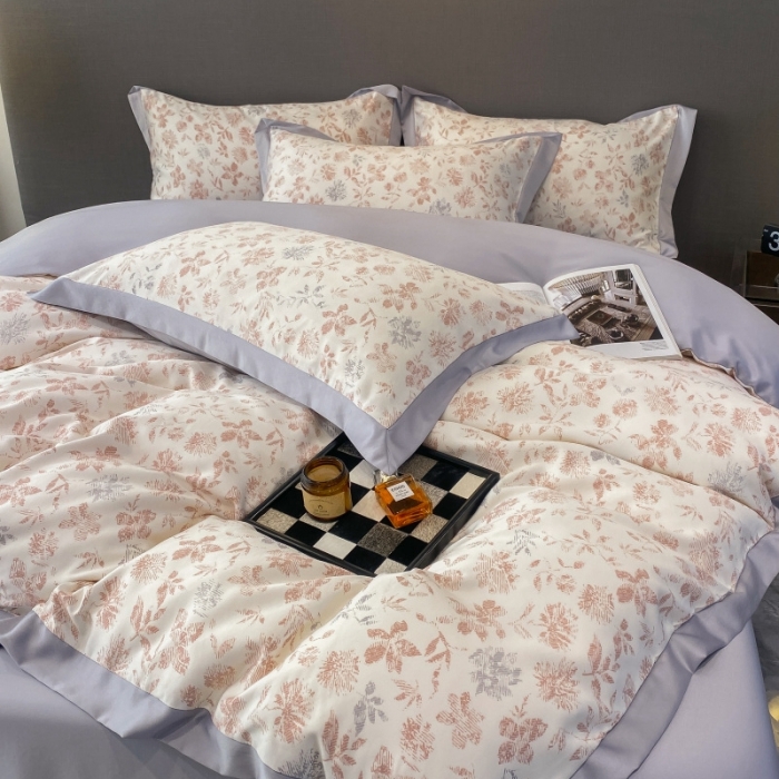 91家纺网 家纺一手货源 找家纺 （总）棉生活 2023新款3M贡缎工艺天丝四件套