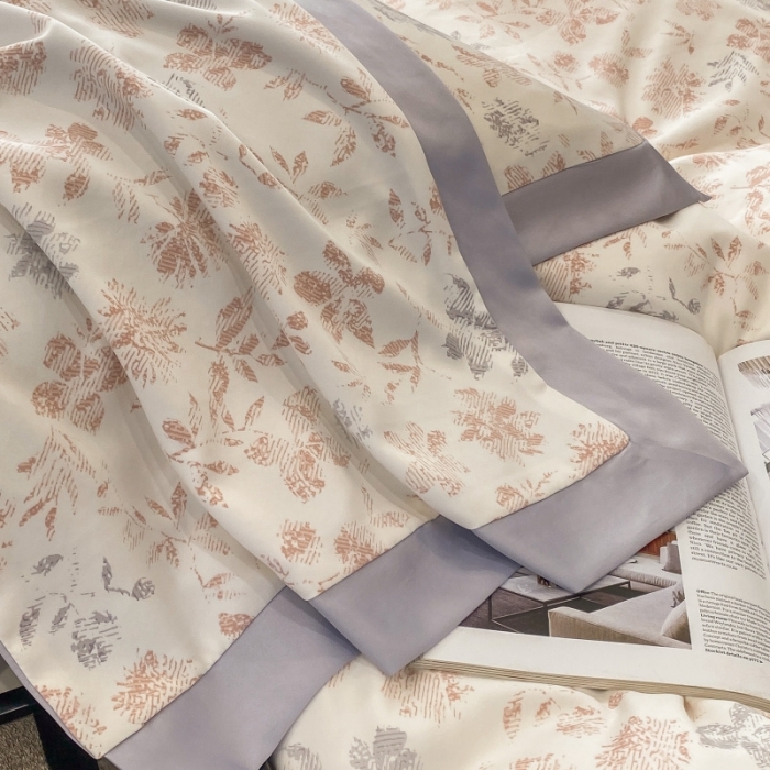 91家纺网 家纺一手货源 找家纺 棉生活 2023新款3M贡缎工艺天丝四件套 晨光粉