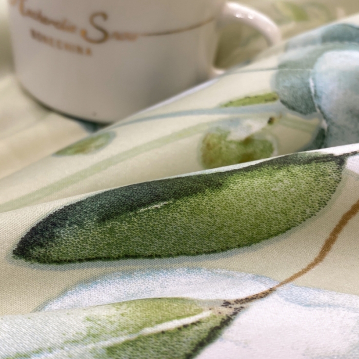 91家纺网 家纺一手货源 找家纺 棉生活 2023新款3M贡缎工艺天丝四件套 森语绿