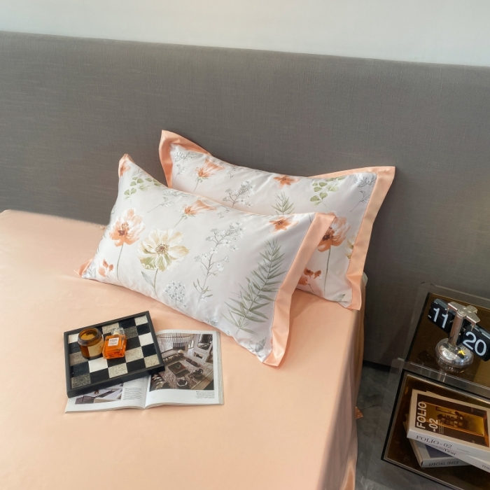 91家纺网 家纺一手货源 找家纺 棉生活 2023新款3M贡缎工艺天丝四件套 苏沫棕