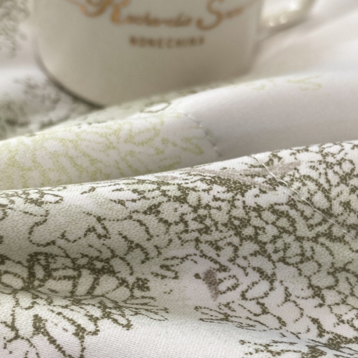 91家纺网 家纺一手货源 找家纺 棉生活 2023新款3M贡缎工艺天丝四件套 晚秋绿