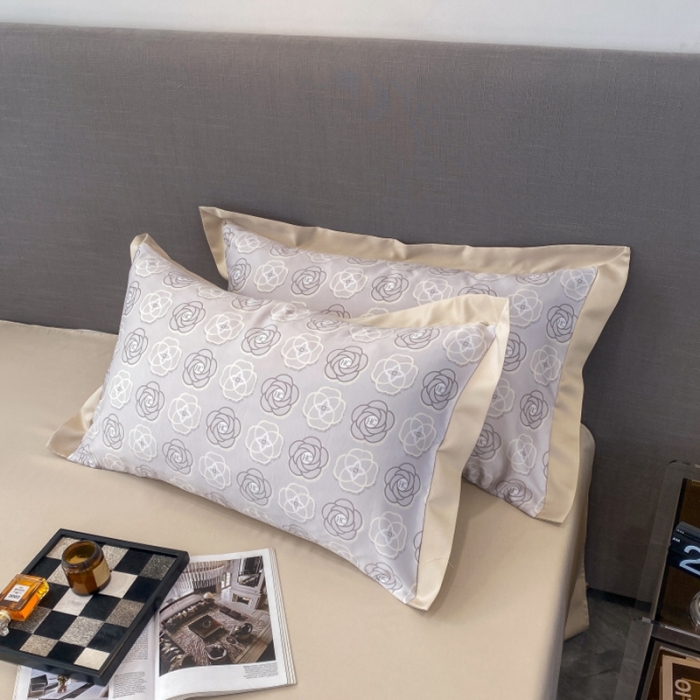 91家纺网 家纺一手货源 找家纺 棉生活 2023新款3M贡缎工艺天丝四件套 温莎灰