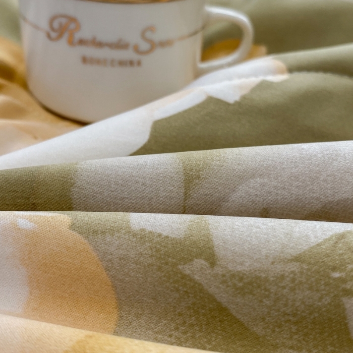 91家纺网 家纺一手货源 找家纺 棉生活 2023新款3M贡缎工艺天丝四件套 知夏