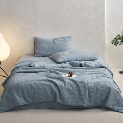 91家纺网 家纺一手货源 找家纺 （总）莱宁被业 2023新款A类全棉水洗泡泡纱夏被