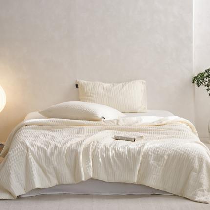 91家纺网 家纺一手货源 找家纺 （总）莱宁被业 2023新款A类全棉水洗泡泡纱夏被