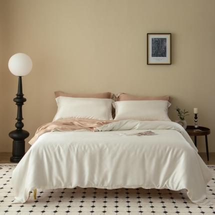 91家纺网 家纺一手货源 找家纺 2023新款60支兰精天丝四件套单床单单被套全棉纯棉单床笠单件1