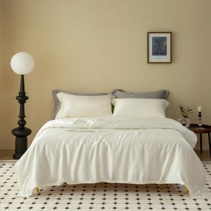 91家纺网 家纺一手货源 找家纺 2023新款60支兰精天丝四件套单床单单被套全棉纯棉单床笠单件1