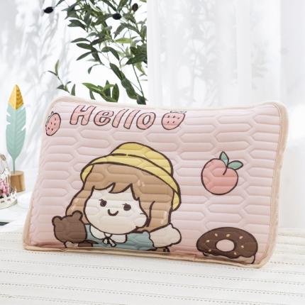 91家纺网 家纺一手货源 找家纺 (总) 乐秀 2025新款凉感丝乳胶夹层枕套