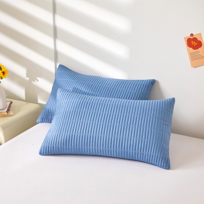 91家纺网 家纺一手货源 找家纺 水洗棉麻床盖大豆纤维夹棉加厚宿舍铺盖两用床单床裙保护垫宾利兰