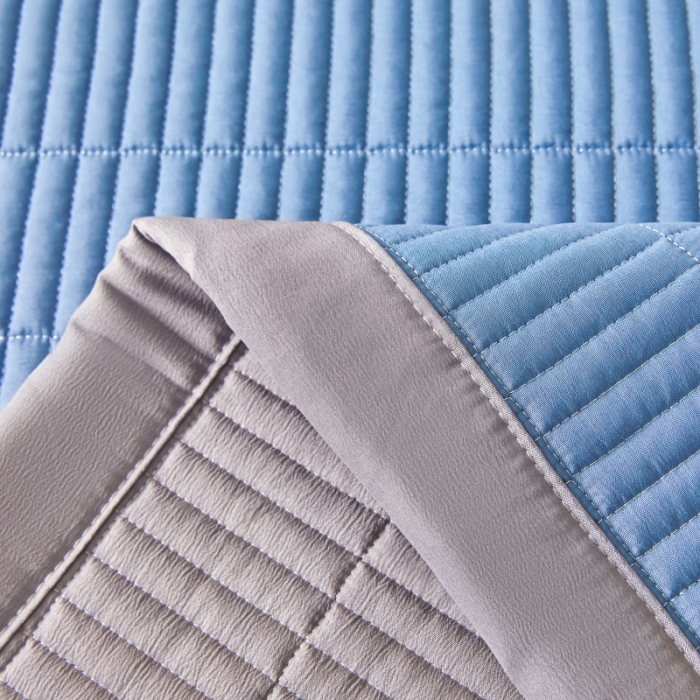 91家纺网 家纺一手货源 找家纺 水洗棉麻床盖大豆纤维夹棉加厚宿舍铺盖两用床单床裙保护垫宾利兰