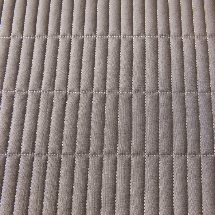 91家纺网 家纺一手货源 找家纺 水洗棉麻床盖大豆纤维夹棉加厚宿舍铺盖两用床单床裙保护垫 月灰