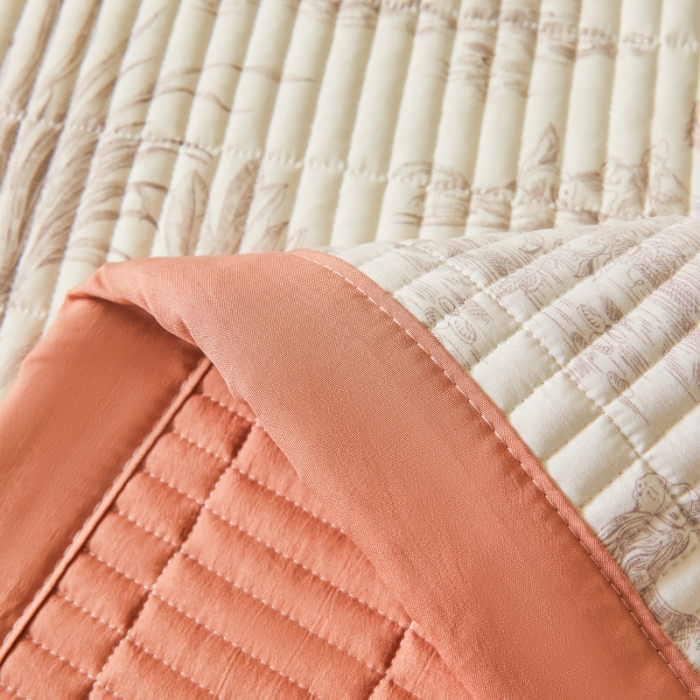 91家纺网 家纺一手货源 找家纺 水洗棉麻床盖大豆纤维夹棉加厚宿舍铺盖两用床单床裙保护垫 逐风