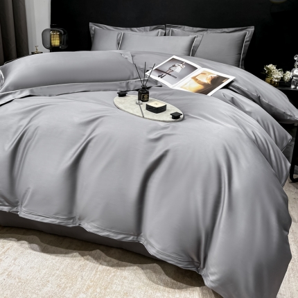 91家纺网 家纺一手货源 找家纺 （总）2025品乐100支长绒棉纯色全棉四件套