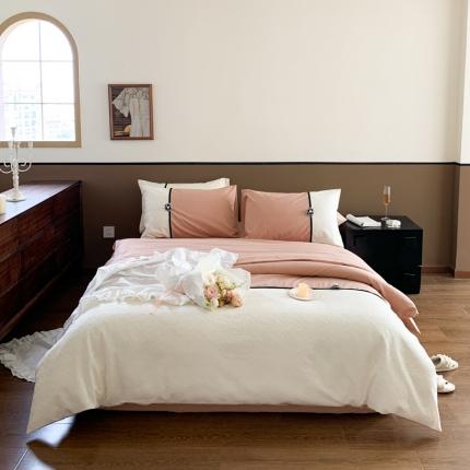 91家纺网 家纺一手货源 找家纺 （总）玛奇朵 2023新款全棉有氧水洗棉蕾丝小香风-安娜系列