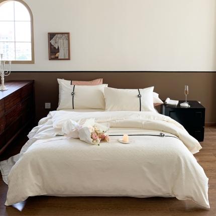 91家纺网 家纺一手货源 找家纺 （总）玛奇朵 2023新款全棉有氧水洗棉蕾丝小香风-安娜系列