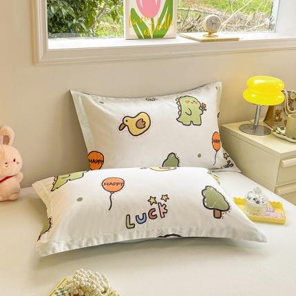 91家纺网 家纺一手货源 找家纺 绵庭 2023新款全棉印花枕套 欢乐牧场