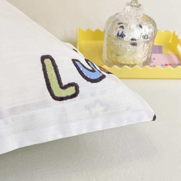 91家纺网 家纺一手货源 找家纺 绵庭 2023新款全棉印花枕套 欢乐牧场