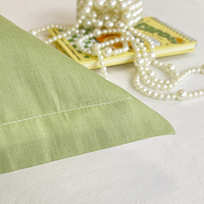 91家纺网 家纺一手货源 找家纺 绵庭 2023新款全棉印花枕套 萌萌兔-绿