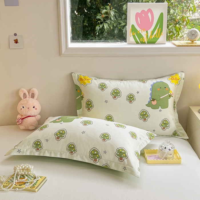 91家纺网 家纺一手货源 找家纺 绵庭 2023新款全棉印花枕套 魔法龙