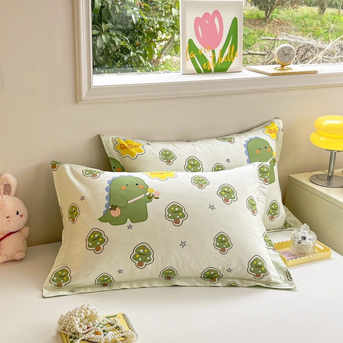 91家纺网 家纺一手货源 找家纺 绵庭 2023新款全棉印花枕套 魔法龙