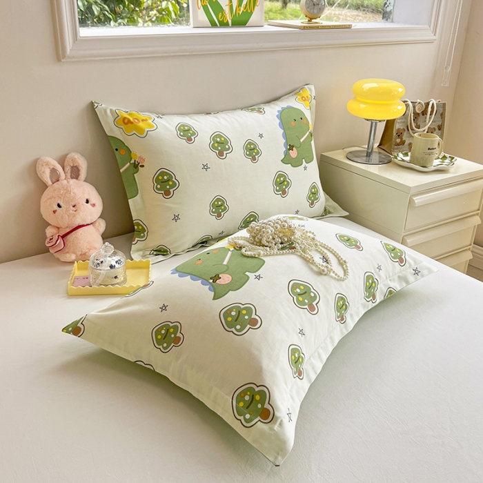 91家纺网 家纺一手货源 找家纺 绵庭 2023新款全棉印花枕套 魔法龙