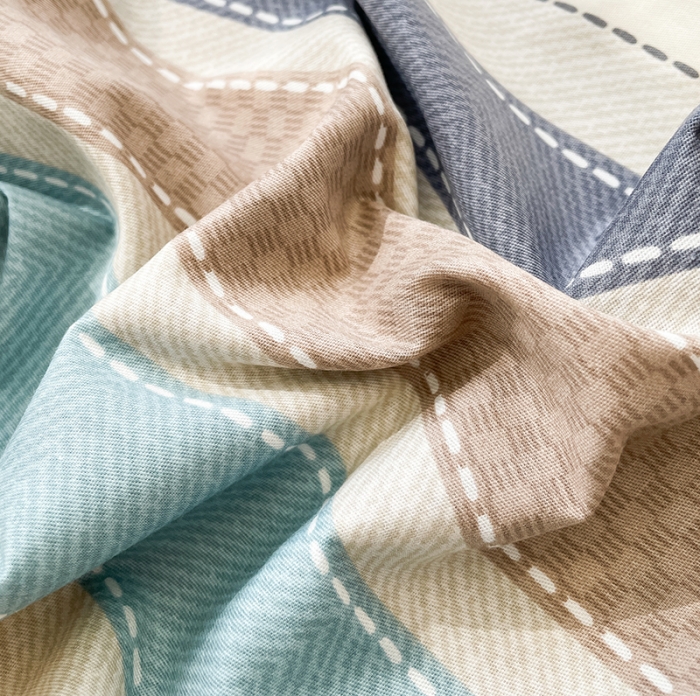 91家纺网 家纺一手货源 找家纺 绵庭 2023新款全棉印花枕套 莫兰迪-兰