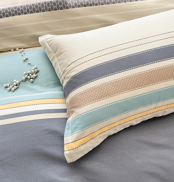 91家纺网 家纺一手货源 找家纺 绵庭 2023新款全棉印花枕套 莫兰迪-兰