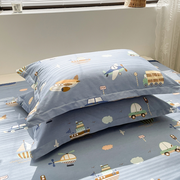 91家纺网 家纺一手货源 找家纺 绵庭 2023新款全棉印花枕套 玩具乐园-兰