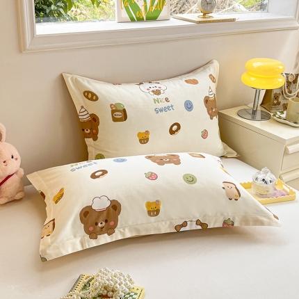 绵庭 2023新款全棉印花枕套 熊宝宝