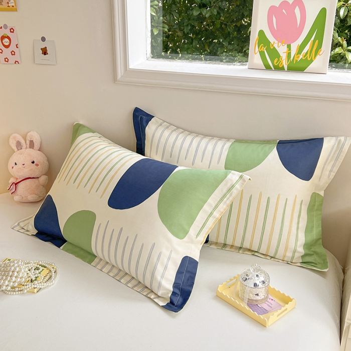 91家纺网 家纺一手货源 找家纺 绵庭 2023新款全棉印花枕套 自由空间