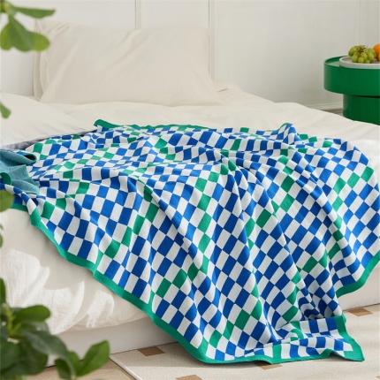 91家纺网 家纺一手货源 找家纺 （总）暖绵绵 新款苏逸系列全棉多功能盖毯休闲毯旅行毯午睡毯沙发毯装饰毯