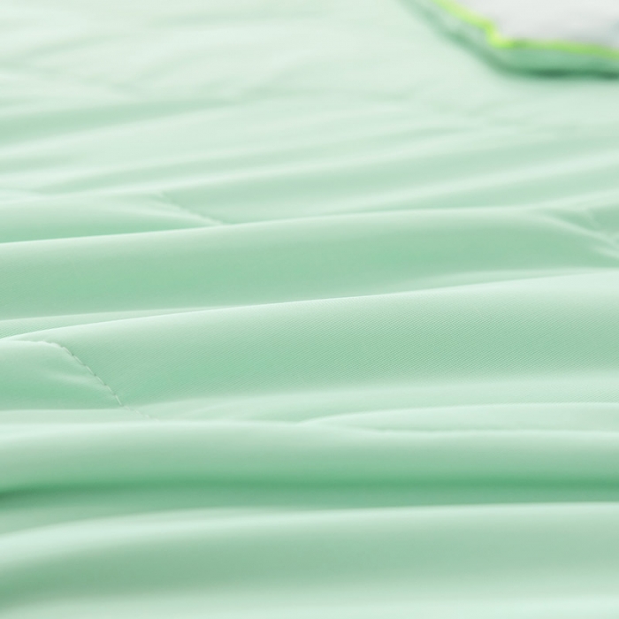 91家纺网 家纺一手货源 找家纺 钰博家纺 瓜瓜夏凉被 果绿+浅灰