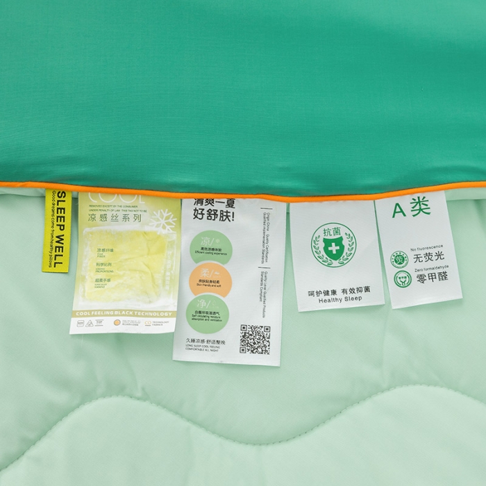 91家纺网 家纺一手货源 找家纺 钰博家纺 瓜瓜夏凉被 碧绿+果绿