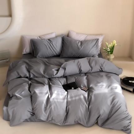91家纺网 家纺一手货源 找家纺 例外Home 2023新款双股长绒棉“简”系列-被套 简-迪灰