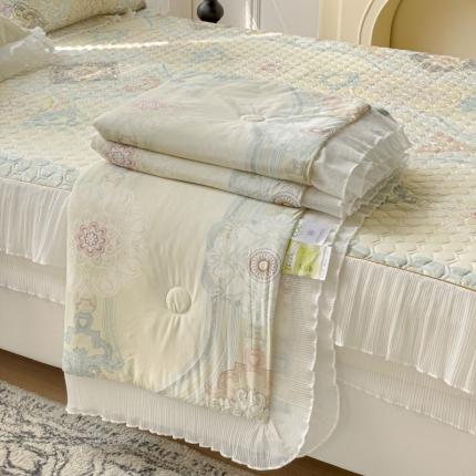 恋尚 2023新款加厚印花乳胶床笠夏被四件套（0.5公分） 艾薇