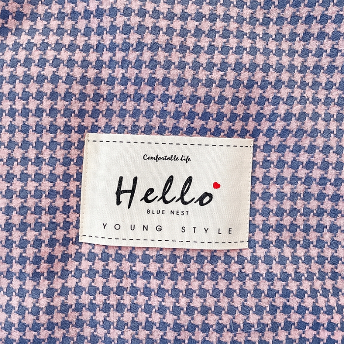 91家纺网 家纺一手货源 找家纺 简色坊 2023新款全棉色织小提花夏凉被小提花-青柚-浅紫