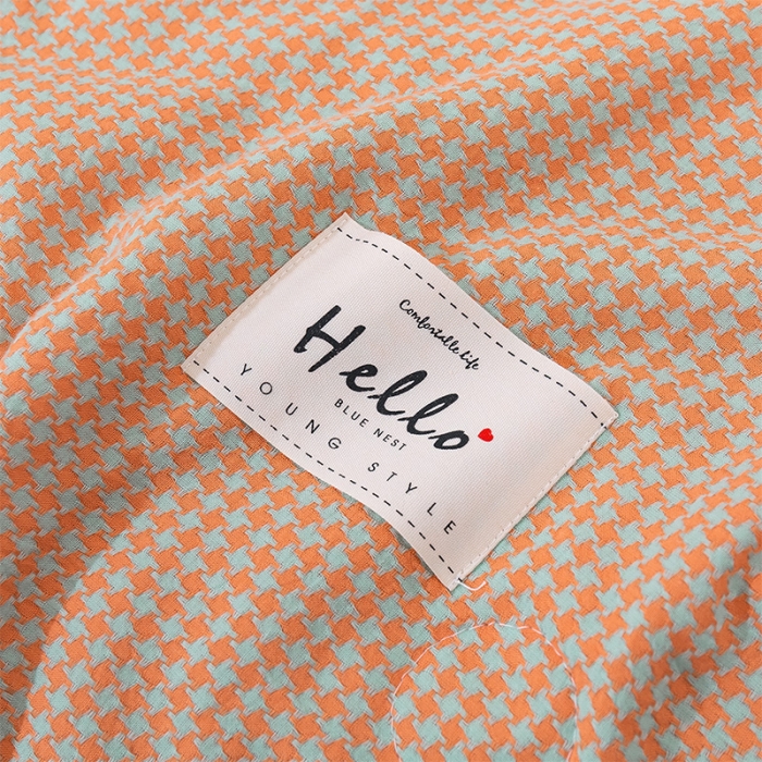 91家纺网 家纺一手货源 找家纺 简色坊 2023新款全棉色织小提花夏凉被小提花-青柚-山茶桔