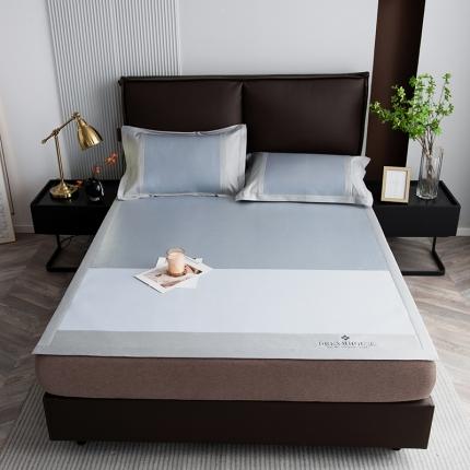 91家纺网 家纺一手货源 找家纺 （总）印季 2025新款拼色加密冰藤凉席