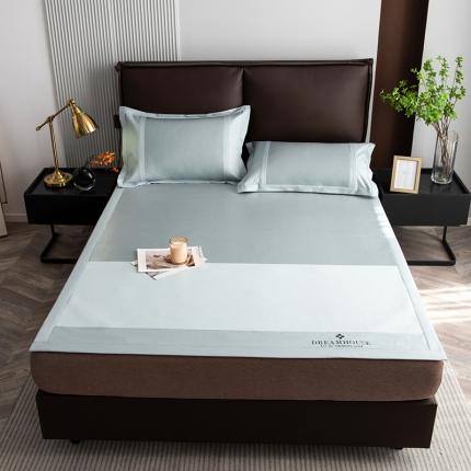 91家纺网 家纺一手货源 找家纺 （总）印季 2025新款拼色加密冰藤凉席