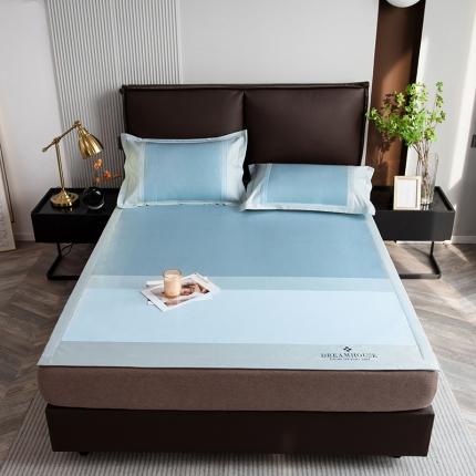 91家纺网 家纺一手货源 找家纺 （总）印季 2025新款拼色加密冰藤凉席